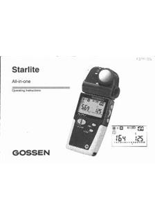 Gossen Starlite manual. Camera Instructions.